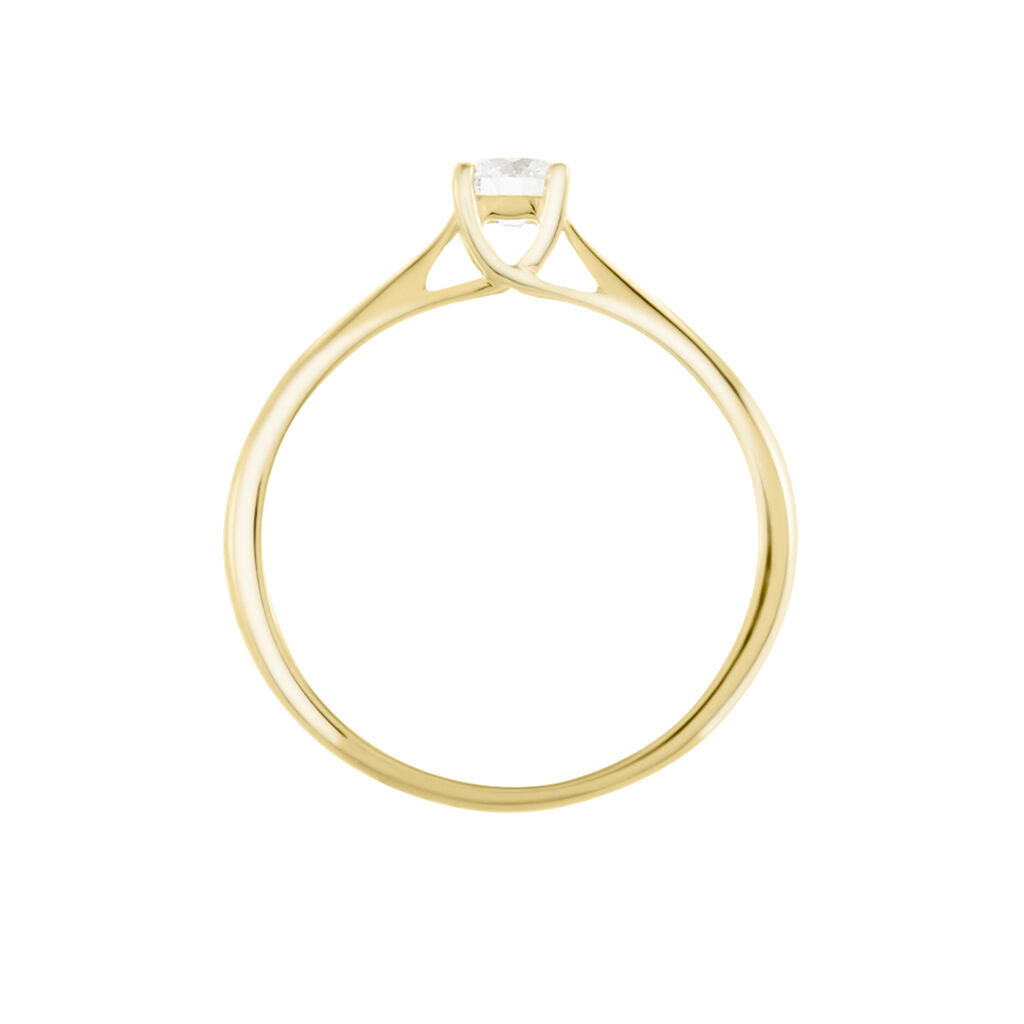 Bague Solitaire Aphrodite Or Jaune Diamant