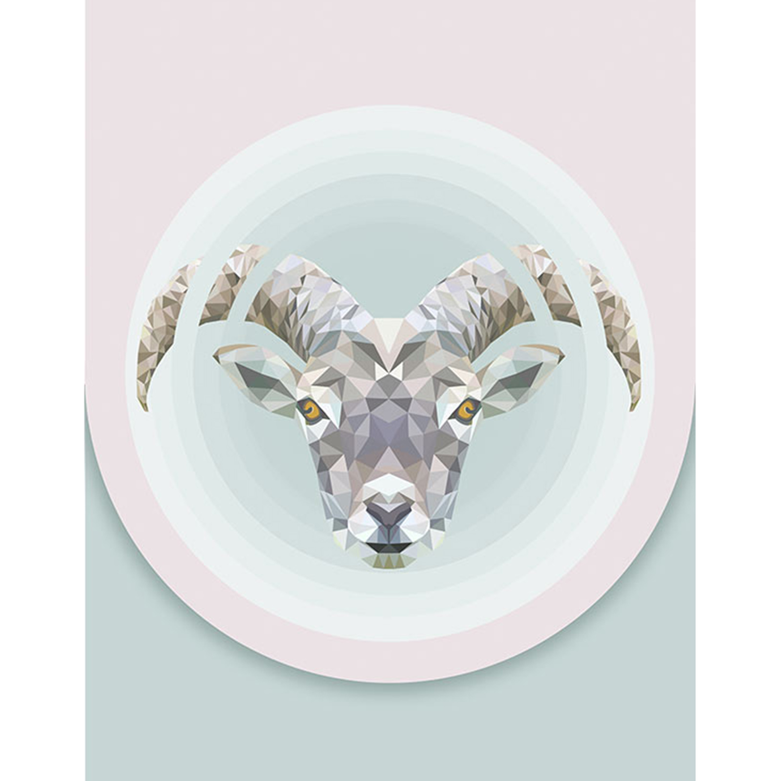 Wandbild CAPRICORN - bunt - 50x70 cm