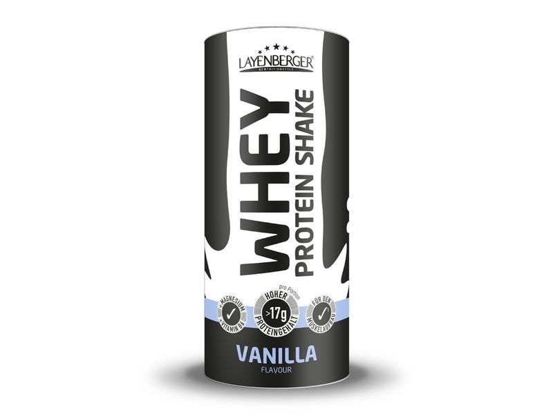 Layenberger Whey High Protein Shake Vanilla 300 g Mahlzeitenersatz mit Vitamin B6, Magnesium und mit Süssungsmitteln