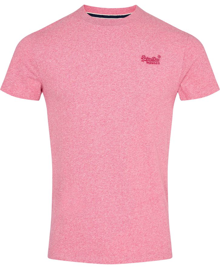 Superdry VINTAGE LOGO EMB TEE Mid pink grit