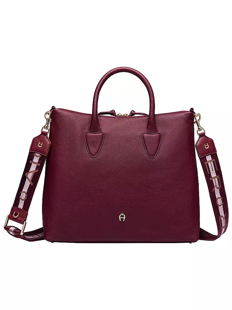 AIGNER Ledertasche - Henkeltasche ZITA Medium dunkelrot