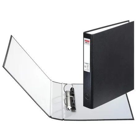 Herlitz Ringbuch mit 2-Ringmechanik, DIN A5, schwarz, 10 Stück