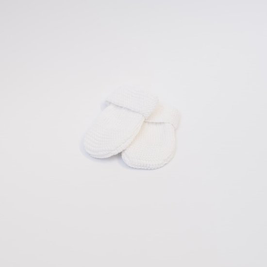 Petits chats Moufles en tricot   Blanc        Taille unique   de               La Manufacture de Layette