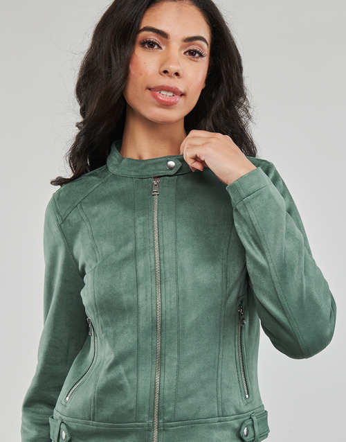 Vero Moda - VMJOSE MARI SHORT FAUX SUEDE JACKET BOOS - Vert
