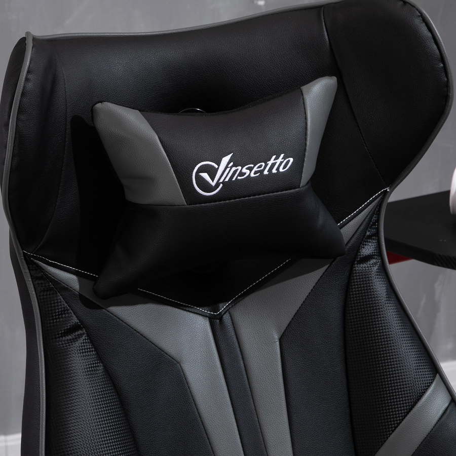 Vinsetto Gaming Stuhl ergonomisch schwarzgrau