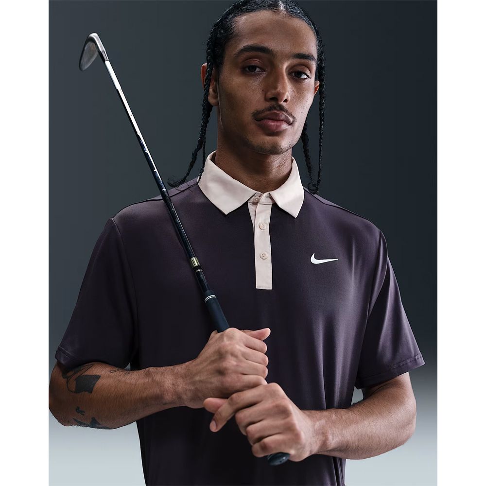 Dri-FIT Tour Contrast Pique Herre Lilla