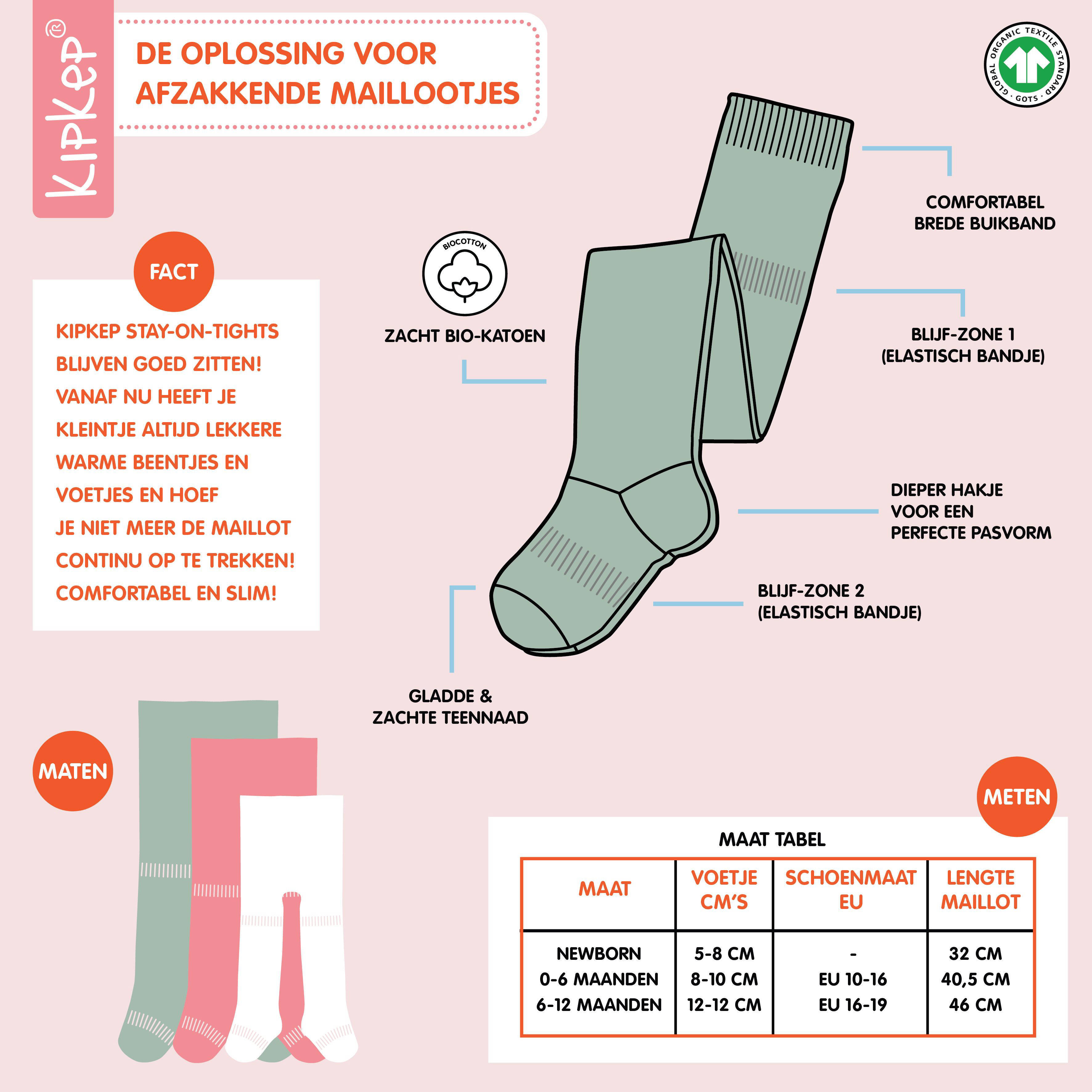 KipKep Blijf-Maillot Stay-on-Tights offwhite