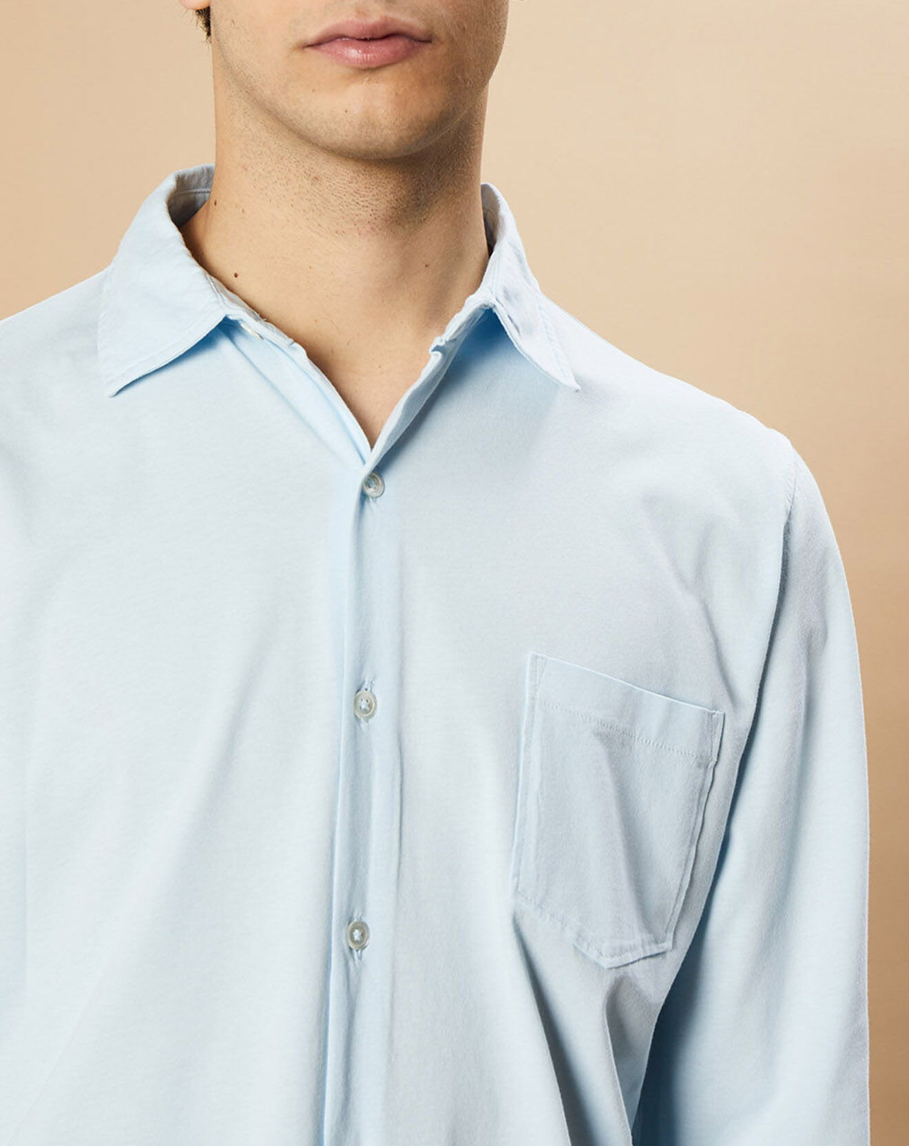 Hartford Chemise en Jersey bleu ciel