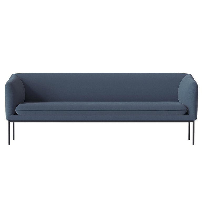 Ferm Living Turn Sofa bank Wool 3-zits focus blue