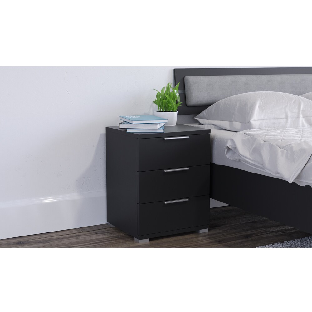VICCO Nachtschrank Kommode Nachttisch Schublade Ablage Schlafzimmer Schwarz