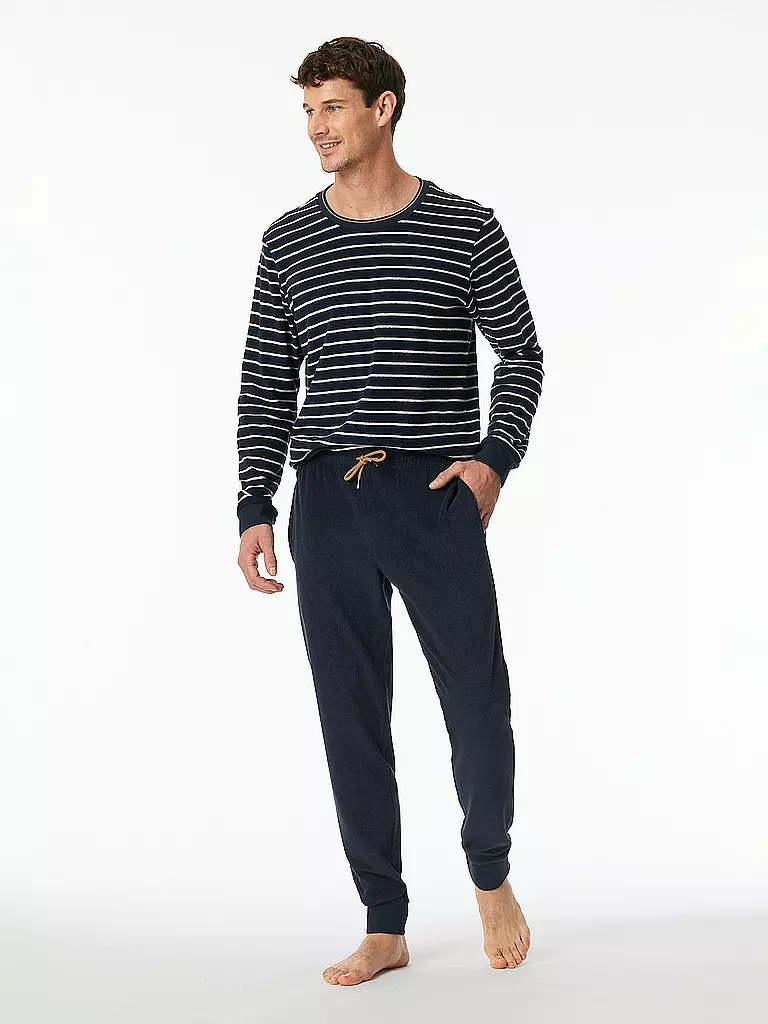 SCHIESSER Pyjama blau
