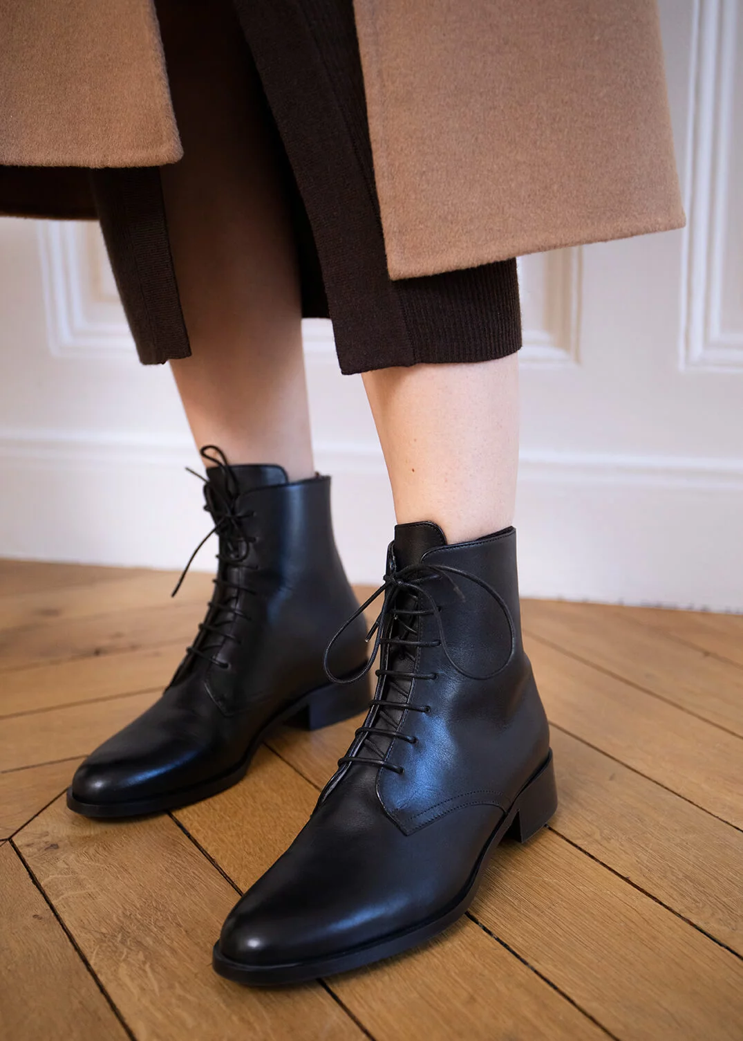 BOOTS STAFFORD CUIR NOIR