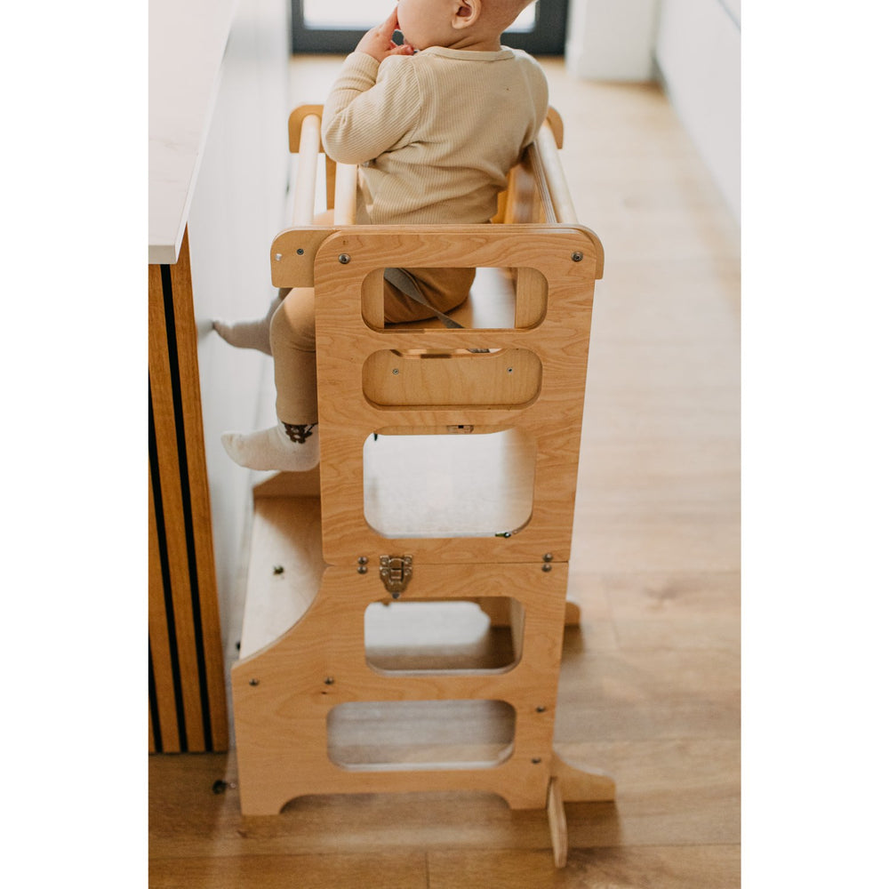 Køb Duck Woodworks Natural High Stol Add-on Til læringstårn