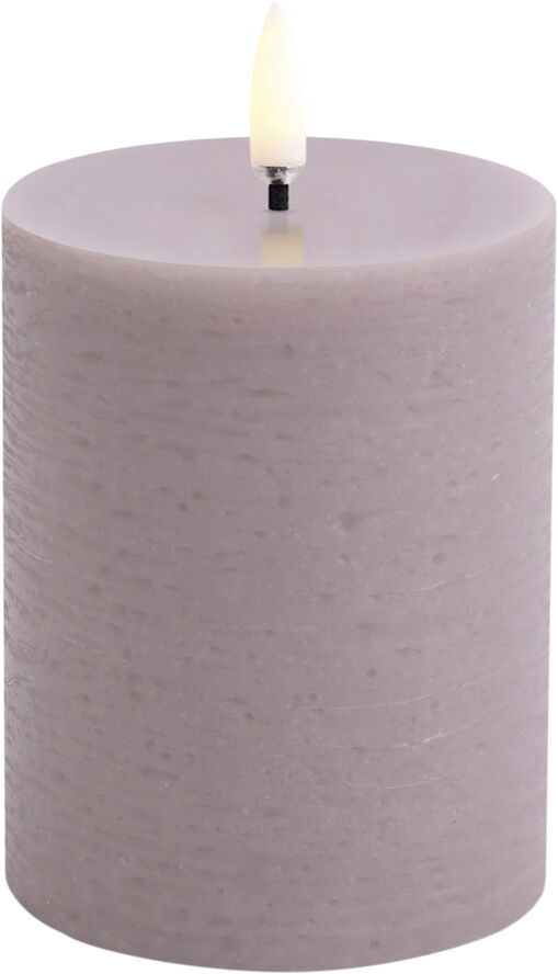 Uyuni LED pillar candle, Light lavender, Rustic, 7,8 x 10,1 cm 4/2 Light levender