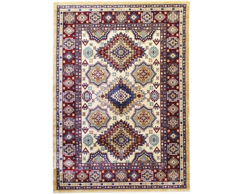 Oosters tapijt ornament crème rood 80x150 cm