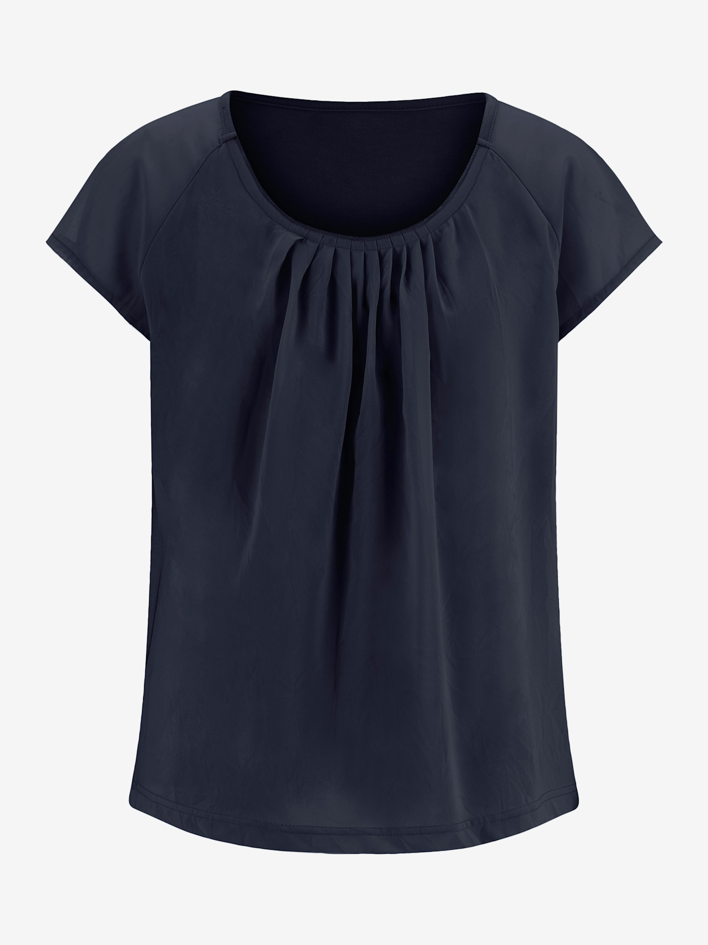 T-shirt en coton fluide effets plissés élégants