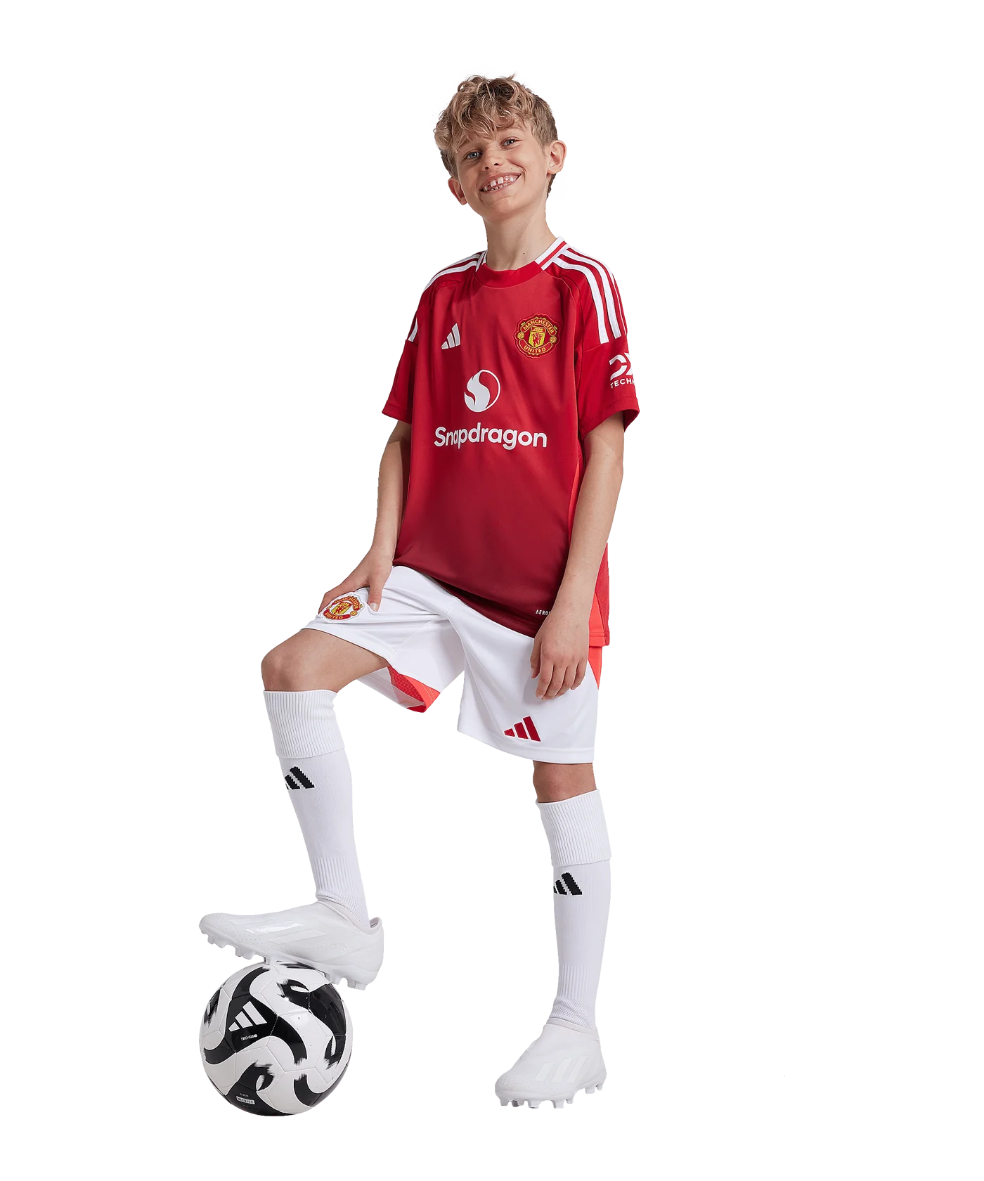 adidas Manchester United Trikot Home 2024/2025 Kids Rot