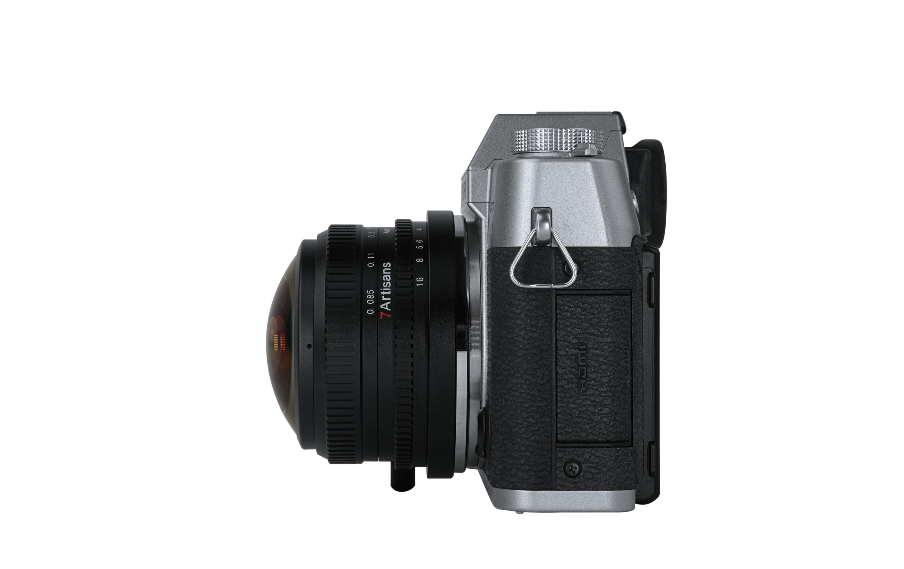 Festbrennweite 4mm F/2.8 Fisheye – Fujifilm X-Mount<br>Zirkulares Fisheye-Objektiv mit 225° Blickwinkel