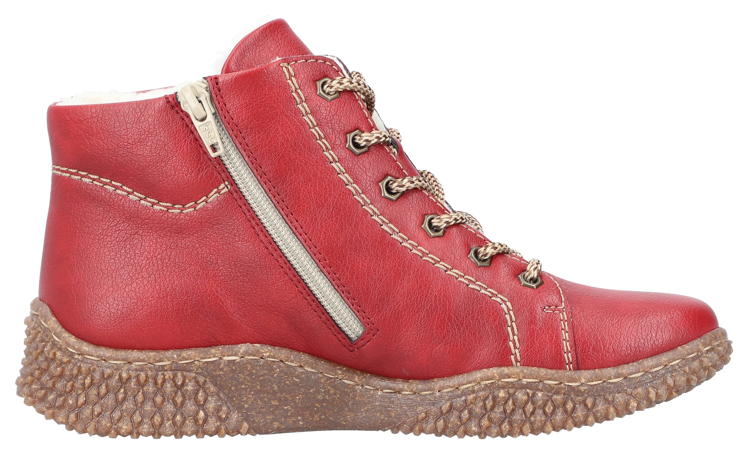 Rieker Winterboots  Schnürboots, Stiefelette, High Top Sneaker mit Innenreissverschluss