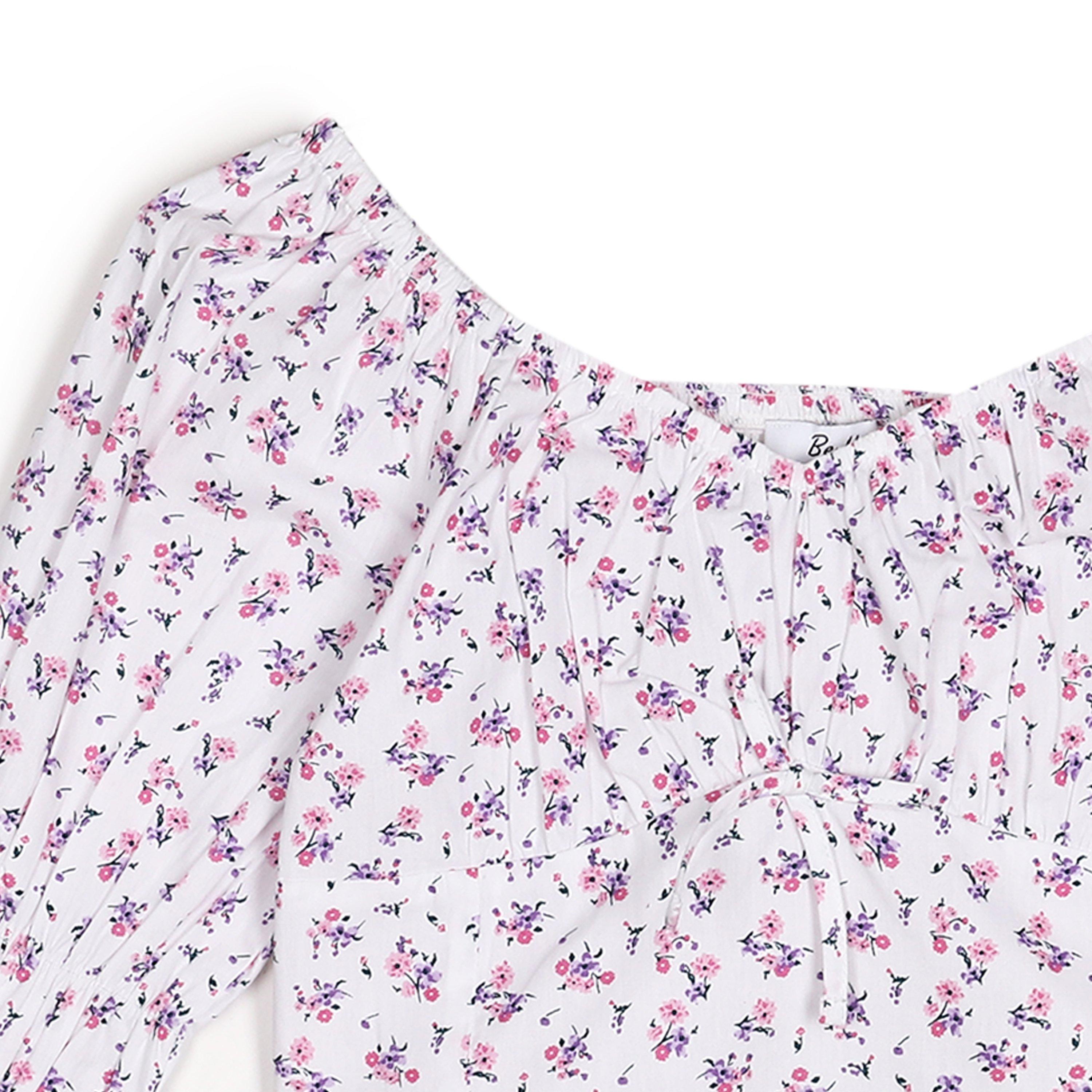 Be You BY Floral Crop Top And Skirt Childrens