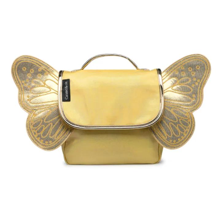 Caramel & Cie Cartable Papillon Irisé | Jaune