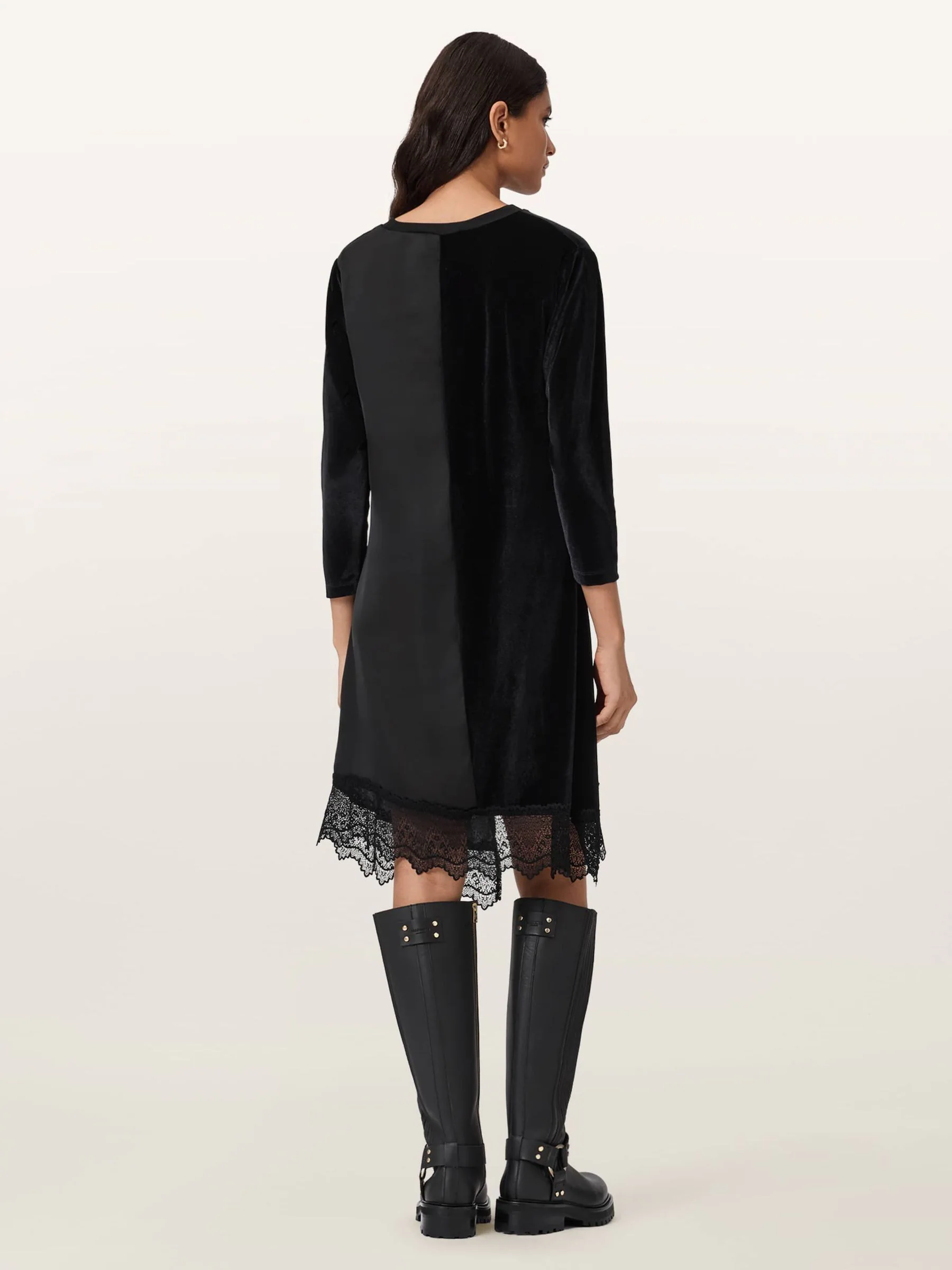 AllSaints Lana Velvet Dress