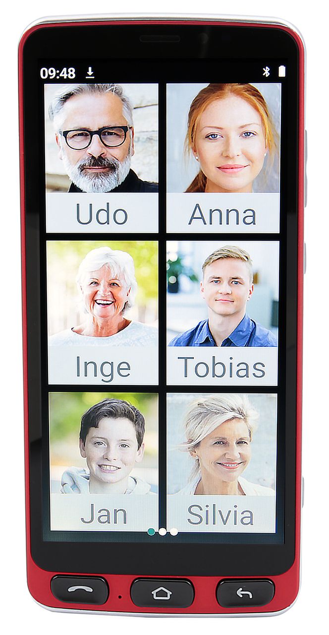 Senioren Smartphone Extragroße Darstellung Hörgerätekompatibel Notruftaste Olympia Neo