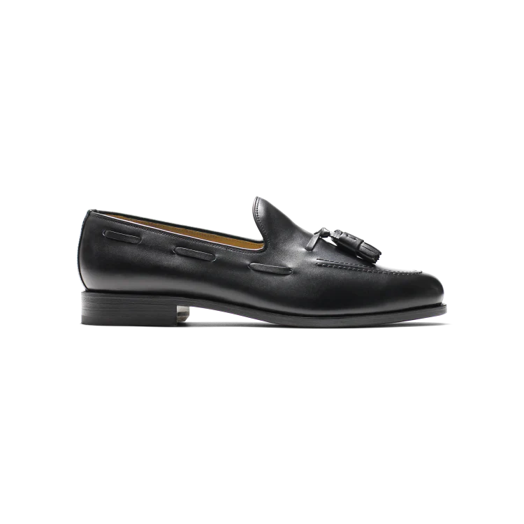 GT Micky-Mocassin à pampilles cuir noir