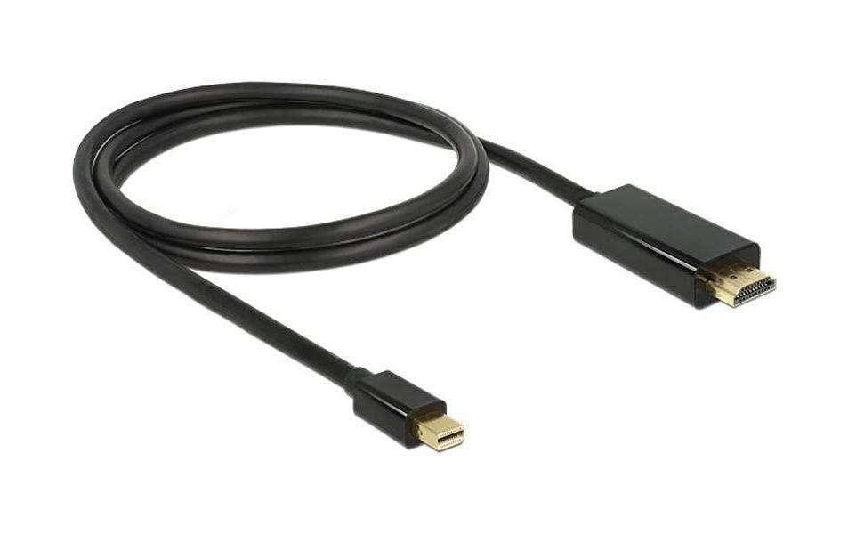 Kabel Mini-DisplayPort - HDMI, 1 mMini Displayport Stecker zu HDMI-A Stecker, schwarz