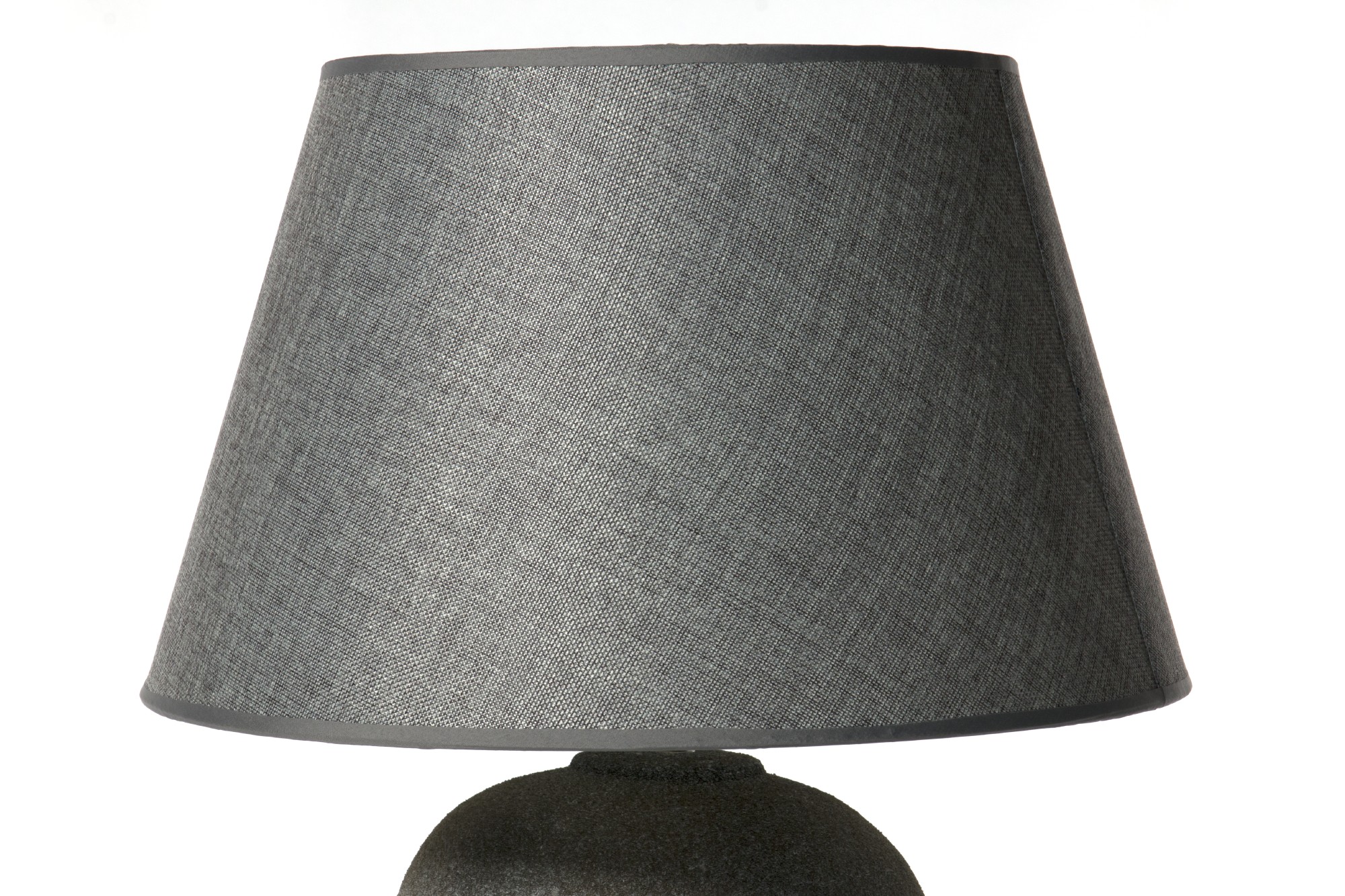 Tischlampe 'Donstedt', grau, Ø 45 cm, H 64 cm von fischer's lagerhaus