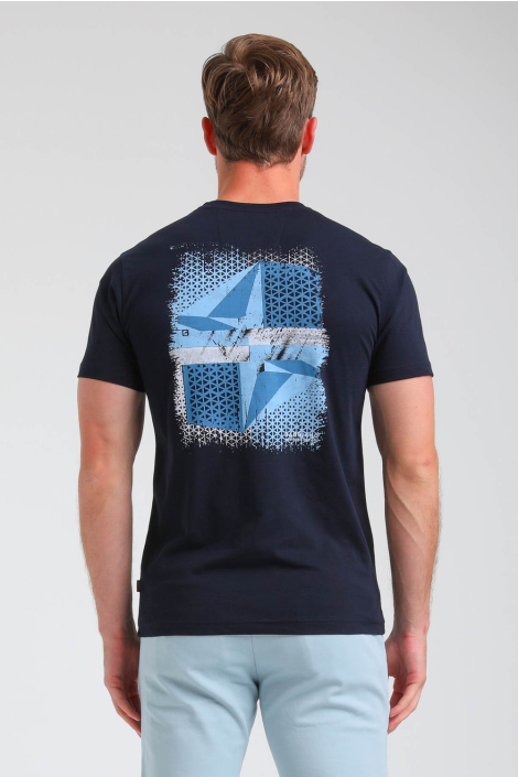 Gabbiano blauwe heren t-shirt