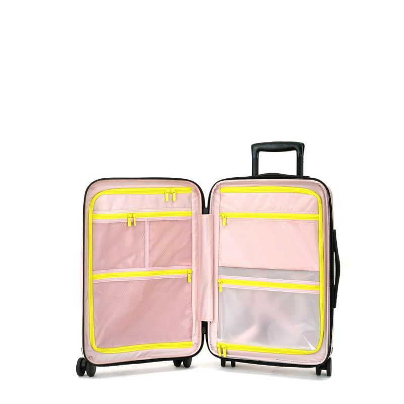 Valise cabine rigide Pure Mate Extensible 55cm Rose