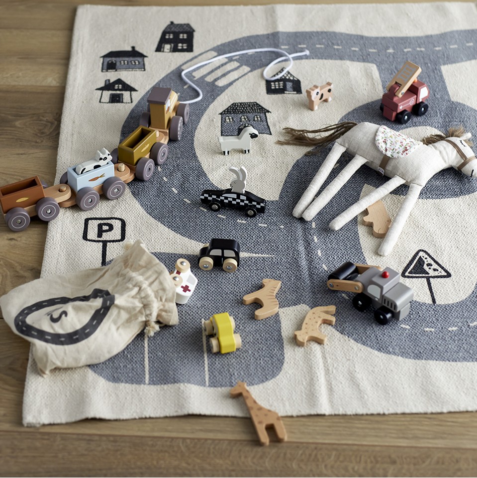 Bloomingville MINI - Avin Legetøjsbil, Grå, FSC®100%, MDF - (82045931)