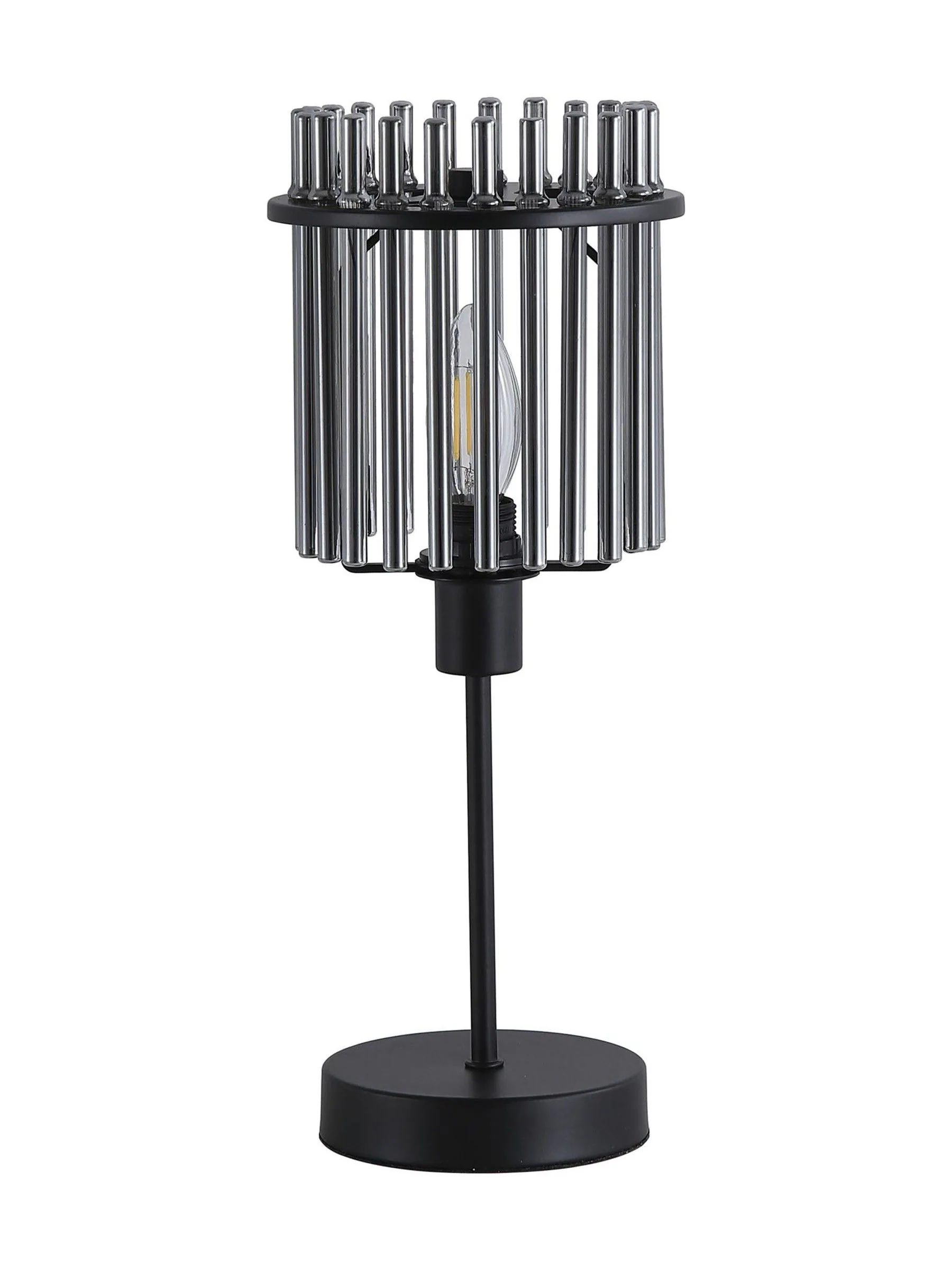 Searchlight 1 Light Glass Rod Table Lamp