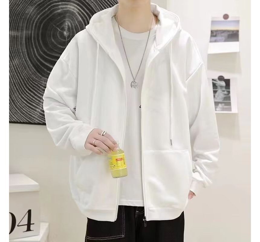 Cowpow - Effen oversized hoodie met rits