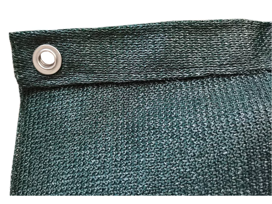 Ecran Protection Confidentialité Hdpe Corde Verts Oeillets 0,9x5
