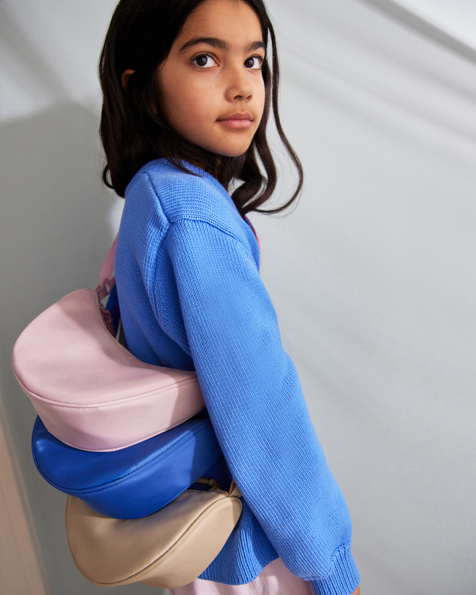 Crescent Bag - Retro Blue