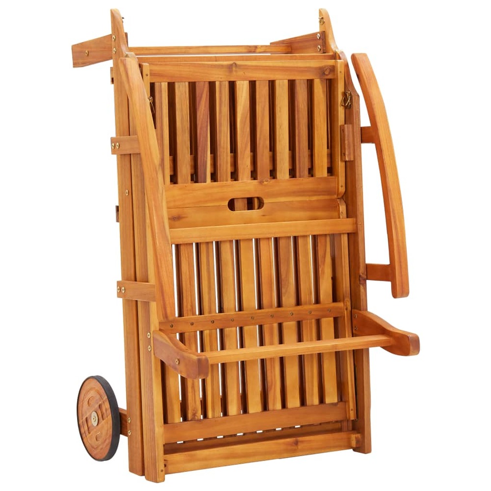 Lot de 2 transats chaise longue bain de soleil lit de jardin terrasse meuble d'extérieur avec coussins bois d'acacia solide 0