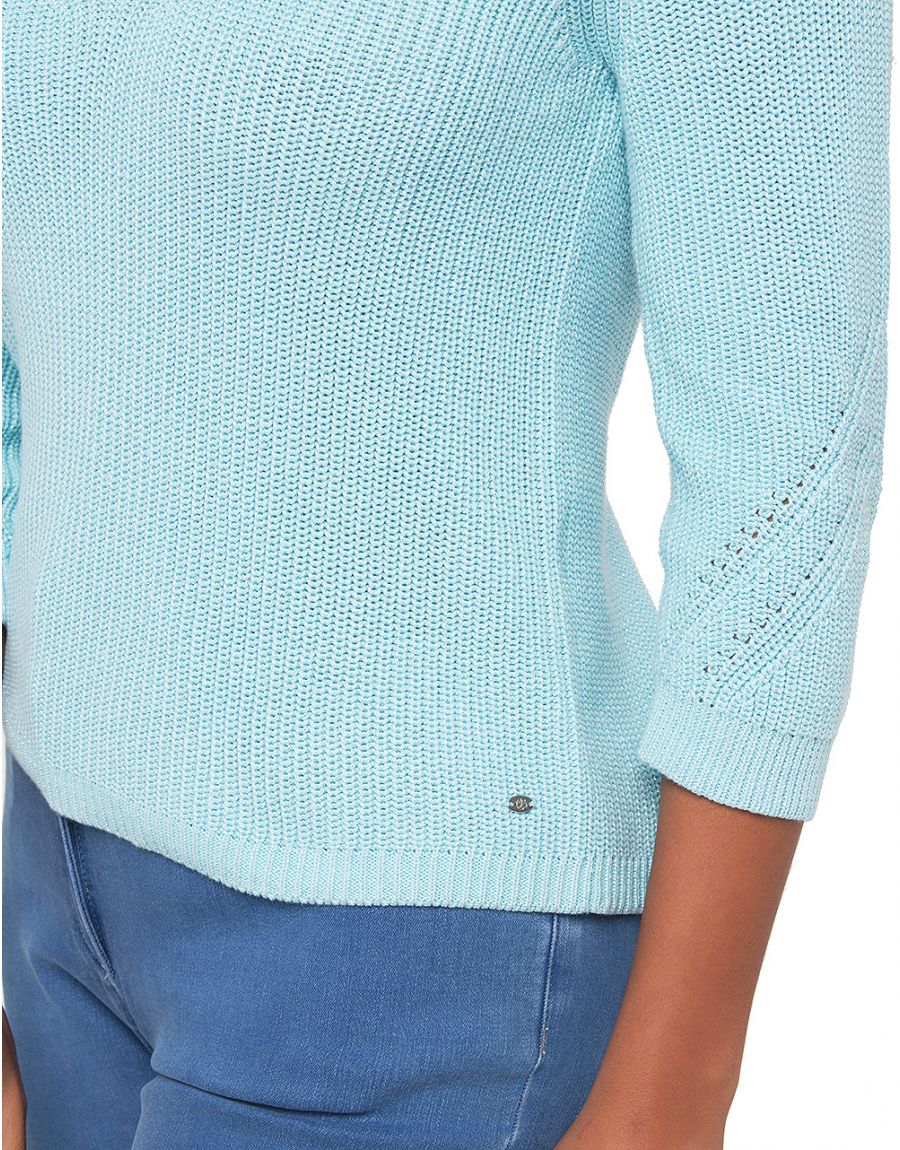 Pull bleu ciel irisé