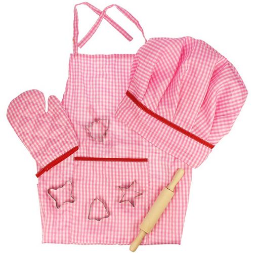 Bigjigs kinderchef-kok set roze BJ609