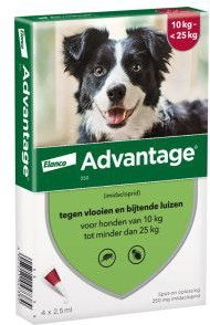 Advantage Nr. 250 vlooienmiddel (10 tot 25kg) hond