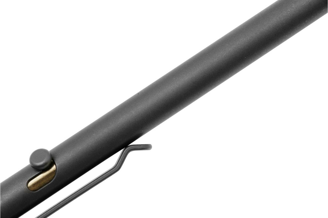 Big Idea Design Slim Bolt Action Pen SBA-SW Stonewashed Titanium, everyday carry pen