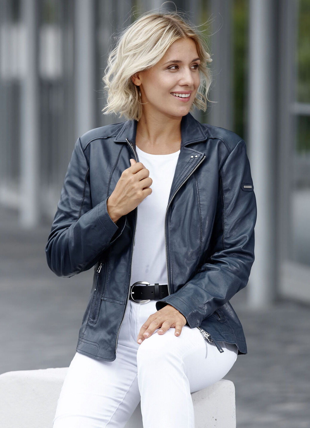 Lederkurzjacke von «Cabrini»