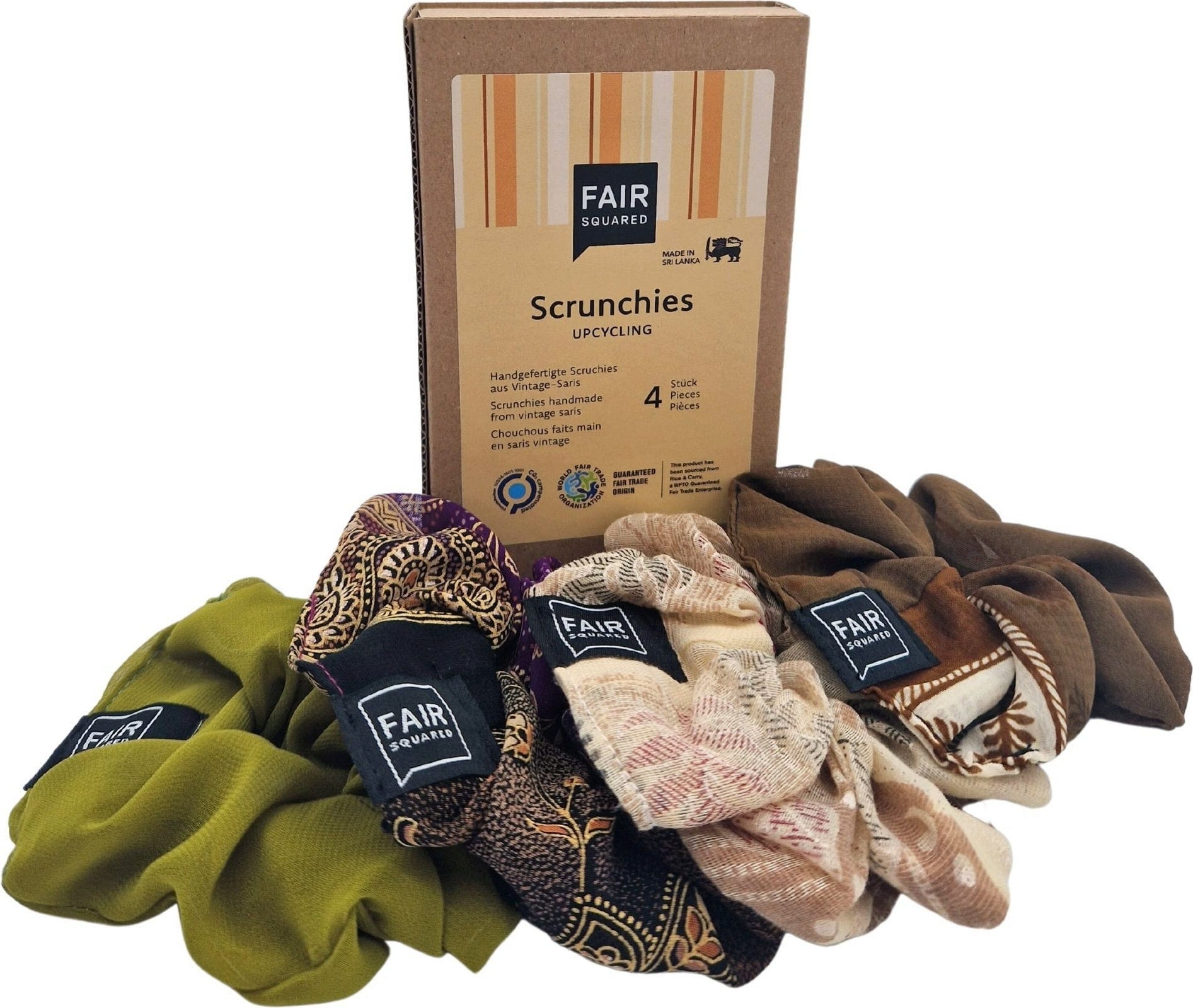FAIR SQUARED  Scrunchies Set, 4 Stk