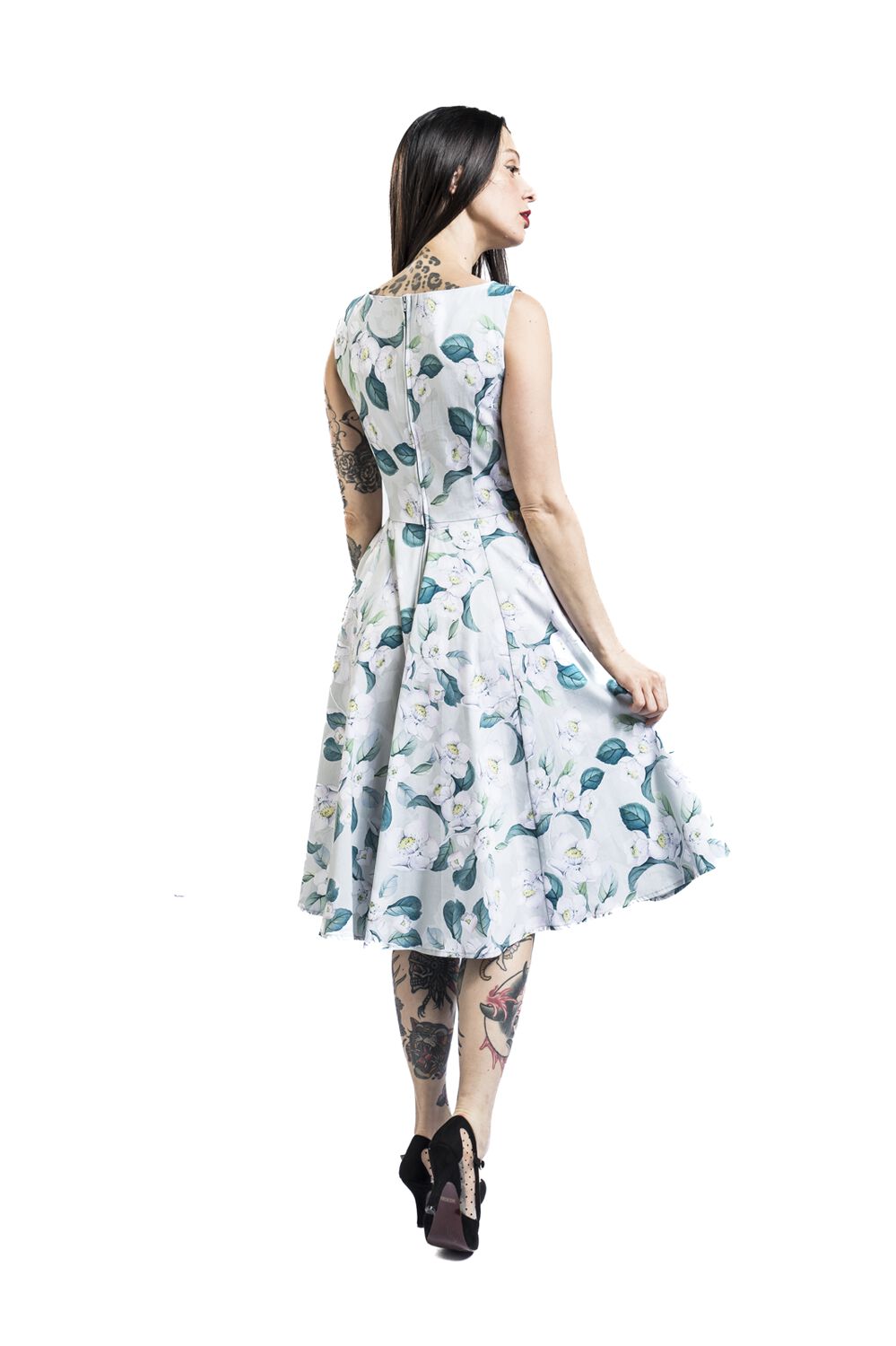 Rey Floral Swing Dress | H&R London Robe mi-longue