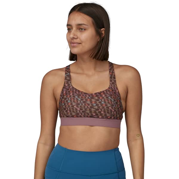 Brassière trail PATAGONIA W'S SWITCHBACK SPORTS BRA INTERTWINED HANDS: EVENING MAUVE
