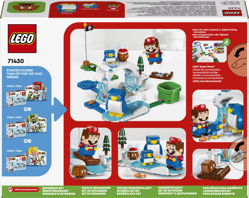 LEGO®SUPER MARIO™ 71430 - ENSEMBLE D’EXTENSION AVENTURE DANS LA NEIGE POUR LA FAMILLE