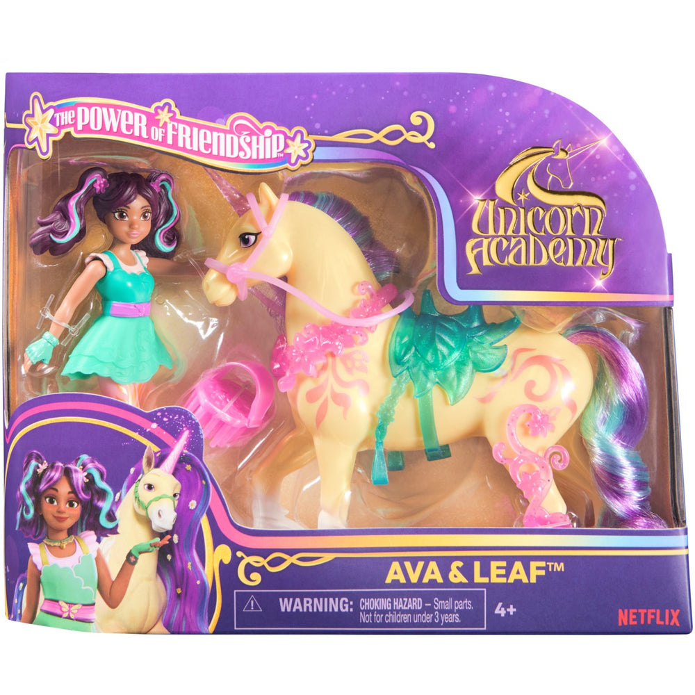 Køb Unicorn Academy Dukke & Enhjørning V2 Ava & Leaf