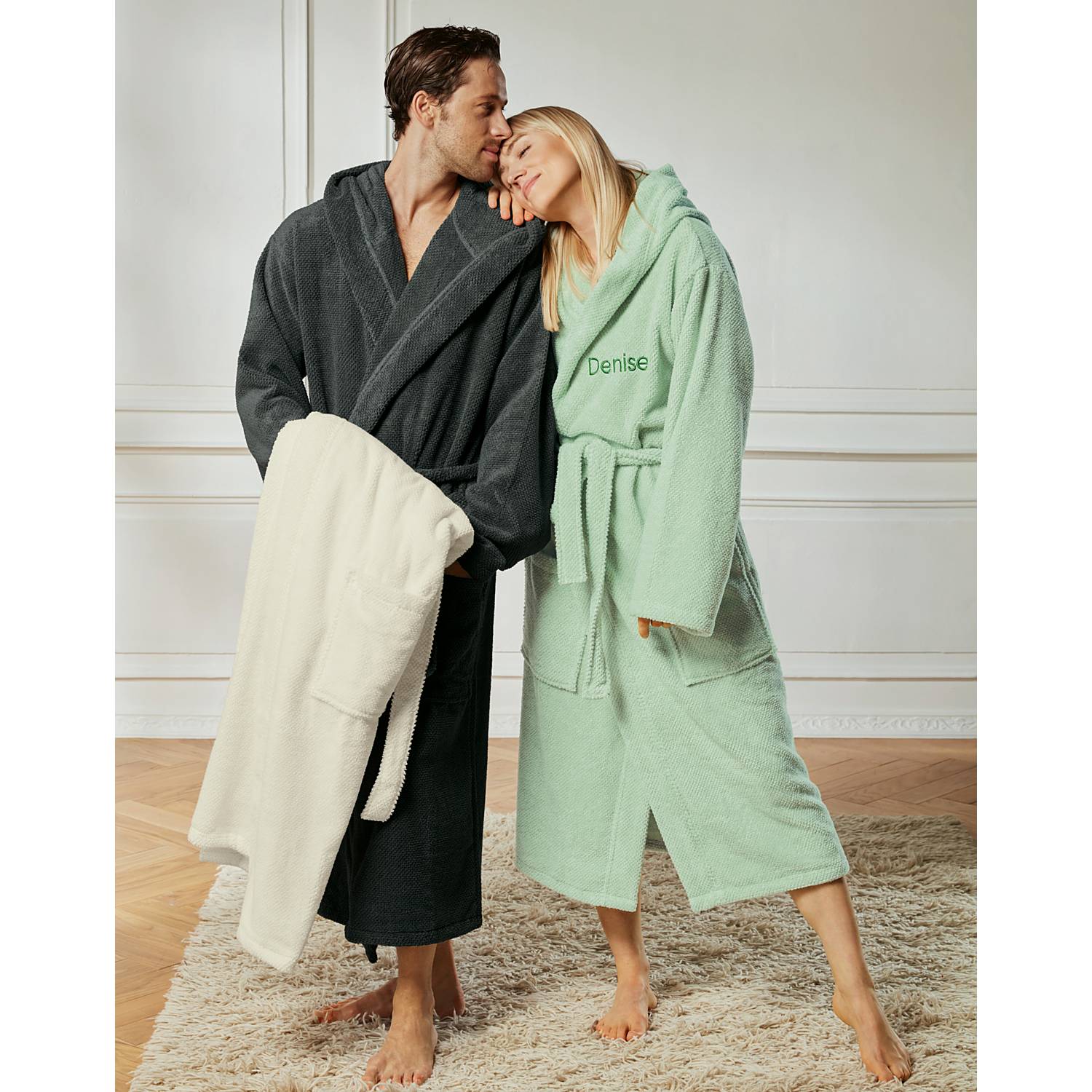Erwin Müller Walk-Frottier Unisex-Bademantel 
