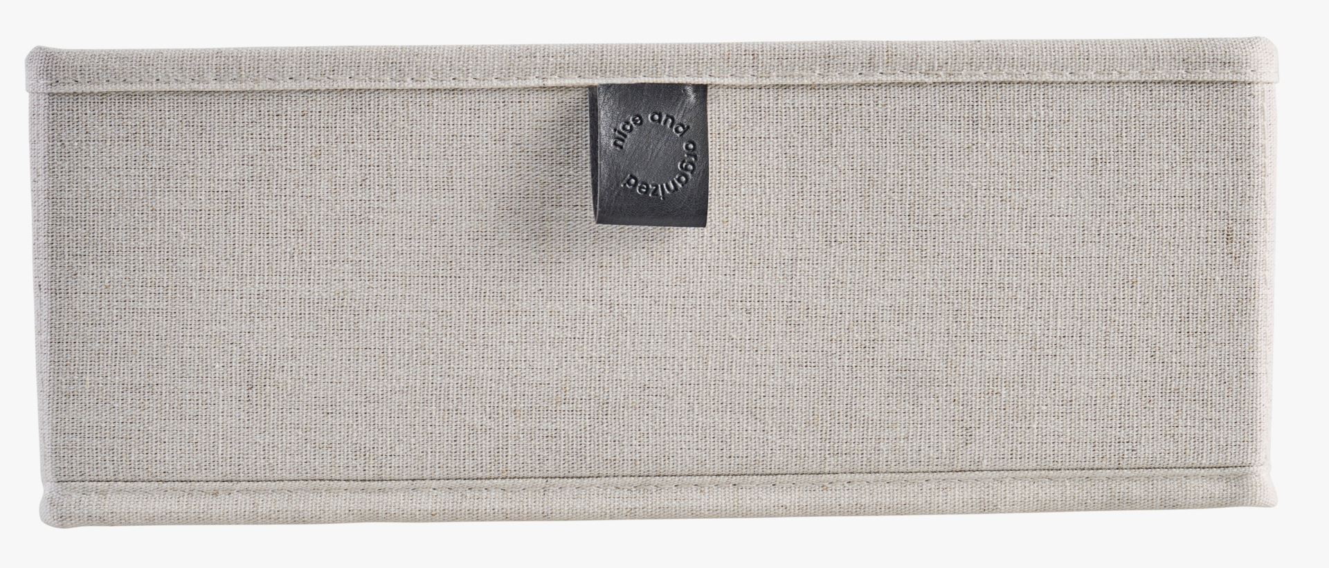 Organiseringsboks lys natur - 28x14x11 cm